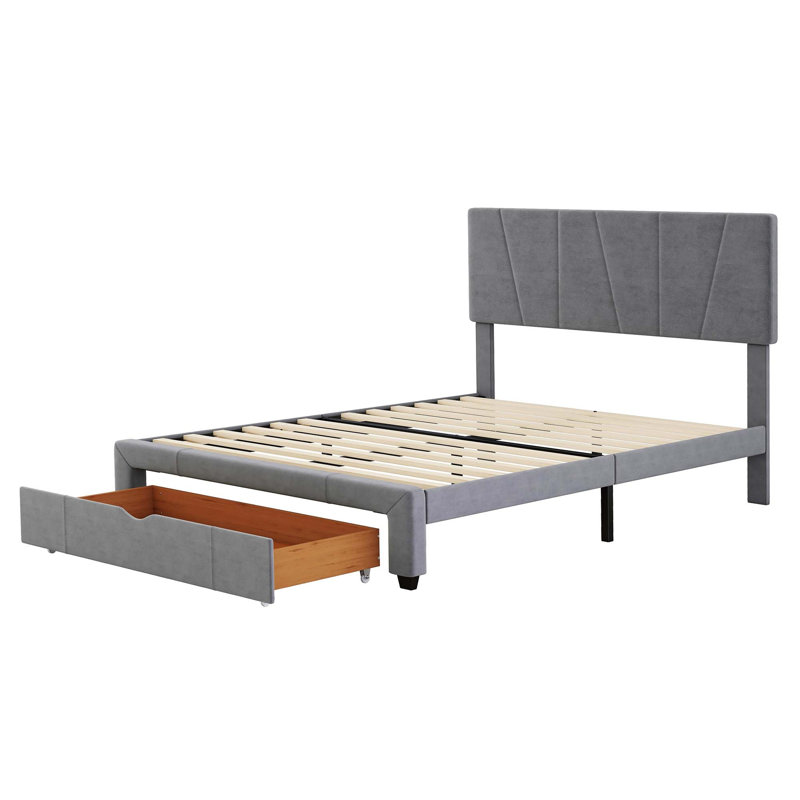 Plateforme de rangement tapissier double Tavo Be, Double, gris