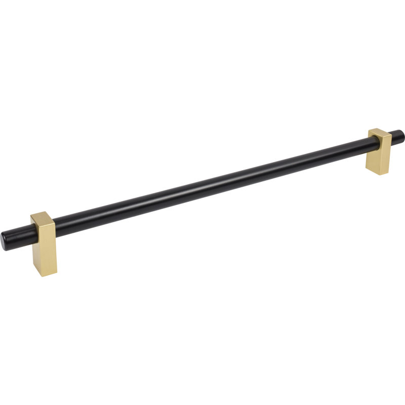 Poignée d'électroménager Larkin, Noir mat / or brossé, 12"