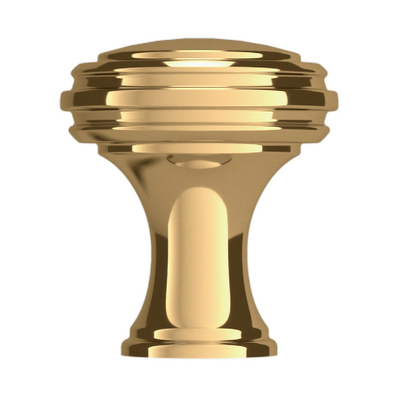 4454 Severin Fayerman Collection C Knob, Polished Brass