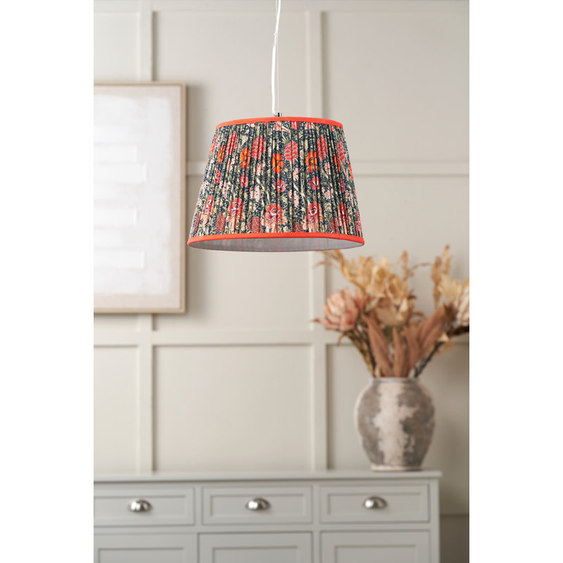 Cotton Empire Lamp Shade ( Uno ) in Red, 18" H x 25" W x 25" D