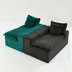 Green/Black Velvet