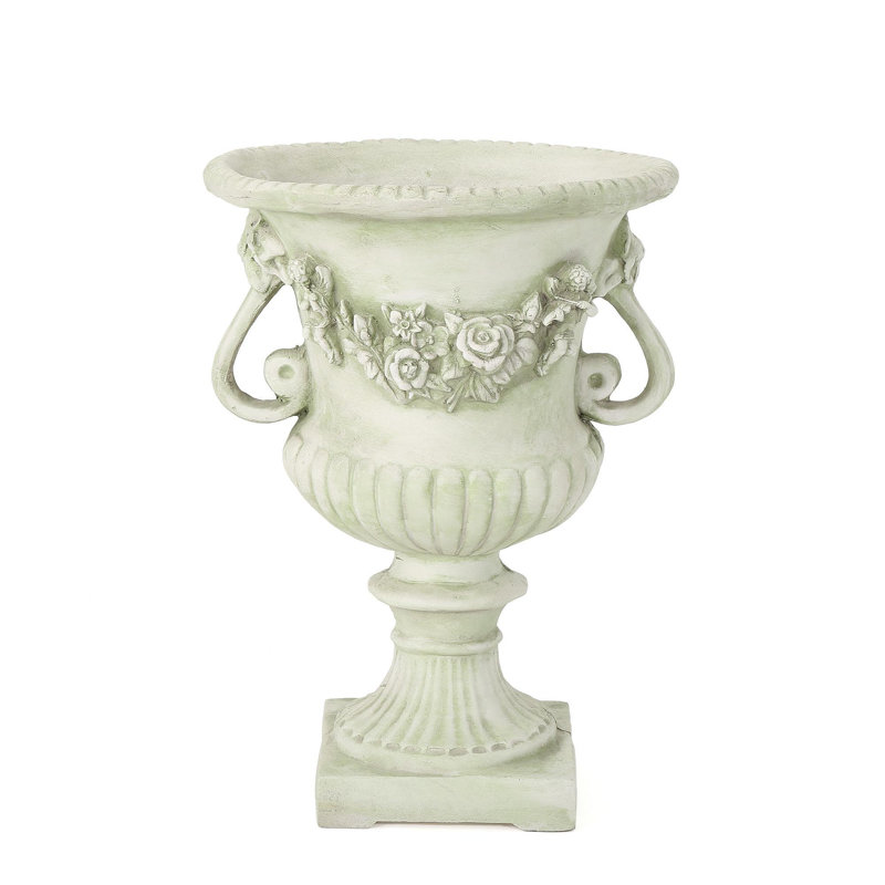 Mgo Garden Urn Planter, White