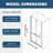 1 3/8" adjustment,universal pivot shower door-114719586