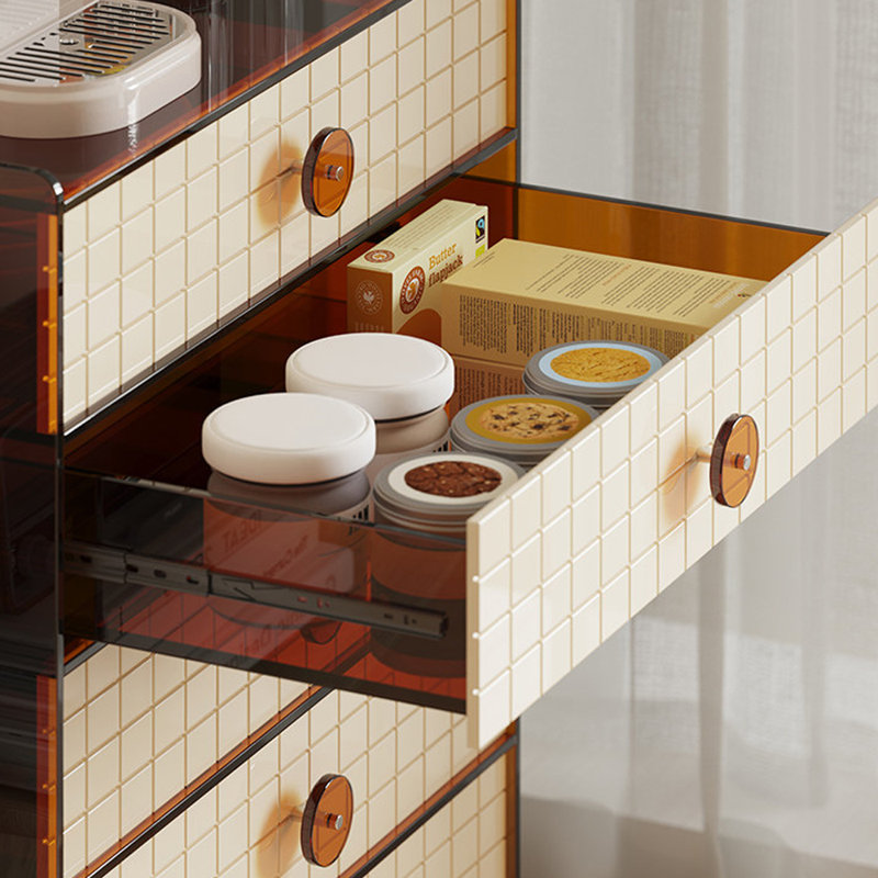 Armoire d'entrée Mid-Century, Ambre