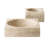 Travertine Small Square Bowl Cream-107156371