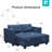 Ayden Hunsicker 63.8'' Modular Upholstered Sectional Sofa Bed Tufted Polyester Blend Sleeper with Storage-1227201306