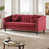 Canapé rouge de 75 po sélectionné