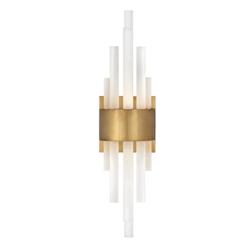 Trinity 12 - Light LED Flush Mounted Sconce, Heritage Brass