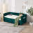 Upholstered Daybed with Trundle,USB Port ,Side Pockets, Modern V-grained backrest Design-1959751826
