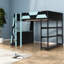 Lit mezzanine avec rangement peu encombrant, MDF en bois massif, configuration moderne
