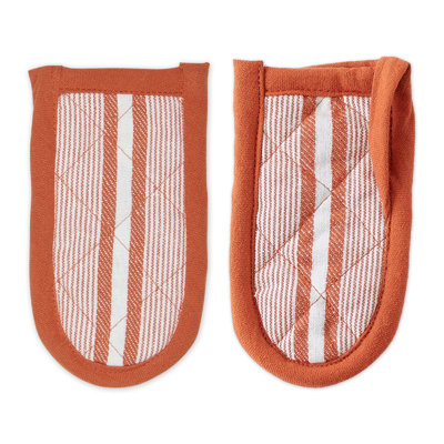 Design Imports Striped Cotton Handle Holder Set