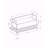 Bench, Entryway, Hallway, Storage, 42" Rectangular, Laminate, Metal, Contemporary, Modern-1120547738