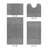 Granada Premium 100% Cotton 2155 GSM 4-Piece Bath Rug Set, OEKO-TEX® Certified, Non-Slip Spray Latex Backing, Plush Tufted, Super Absorbent, Machine Washable Bathroom Rugs for Bathroom, Shower, Tub & Vanity, Gray-2029566530-2044825774