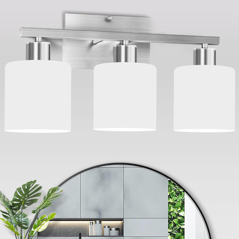 Menk 3 - Light Vanity Light, Brushed Nickel