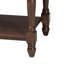Table de chevet transitionnelle brune avec rotin Baxton Studio Giovanna