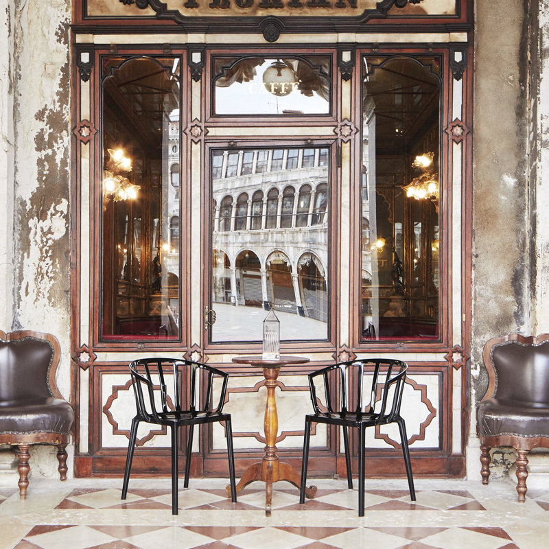 Venice Outdoor Dining Armchair, Black