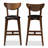 Upholstered Counter Stool with Solid Wood Frame-43741950
