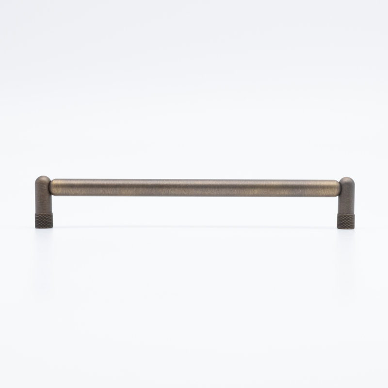 Knurled Bar / Handle Pull, 8", Antique English