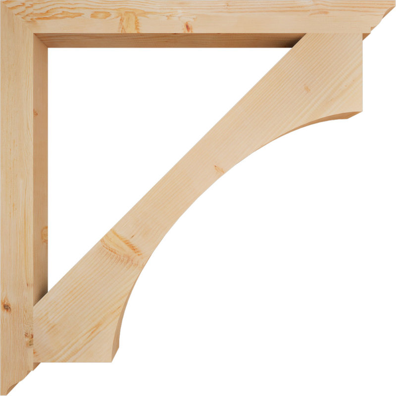 Support traditionnel Westlake, Cèdre rouge de l'Ouest, Lisse, H 48 po x l 3,5 po x P 48 po