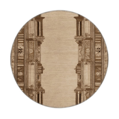 Tapis d'intérieur et d'extérieur brun français