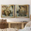 Bateau africain I - ensemble de 2 impressions sur toile encadrées-642013459-642013453