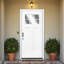 Porte d'entrée 36 po x 80 po en fibre de verre apprêtée avec cadre en brique et vinyle-111705274-107283039