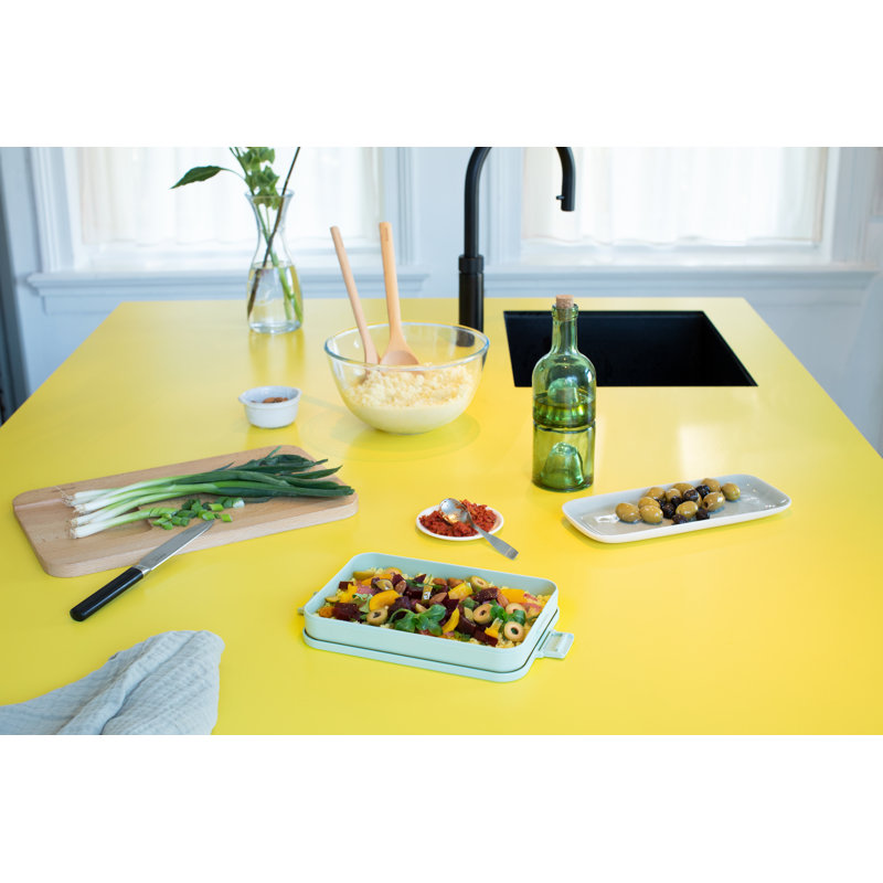 Brabantia Make & Take Lunch Box, Flat, Jade Green