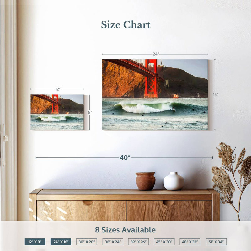 Surf Wave, H 16 po x l 24 po