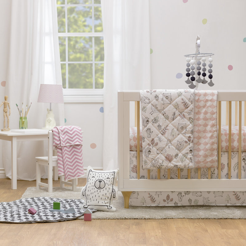 Ensemble de literie pour lit de bébé 4pc-woodlands Celise