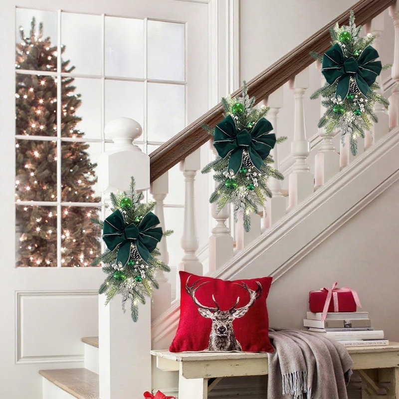 Guirlande de Noël pour escalier