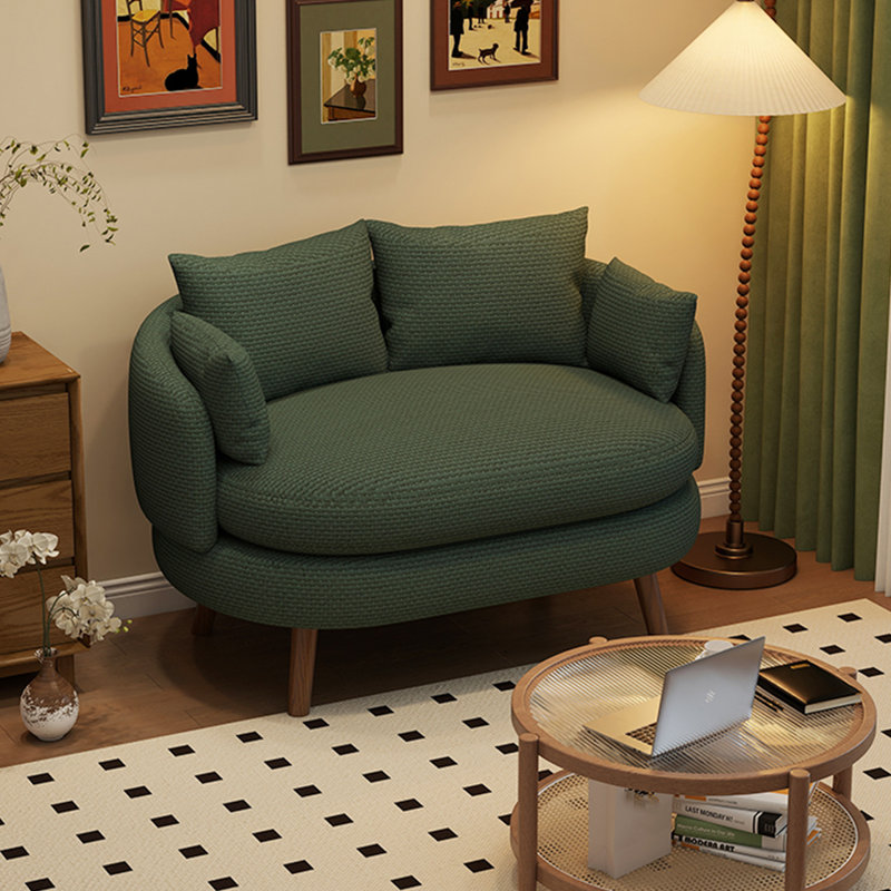 Canapé moderne en velours vert 45,67 po
