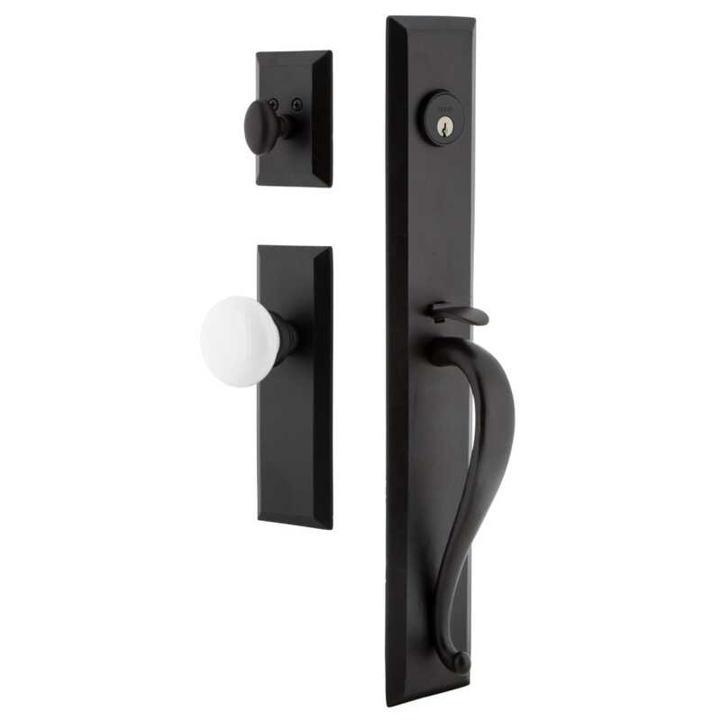 Ensemble de poignées monobloc en fer Ageless avec plaque A-Grip and Keep, 2 3/8"