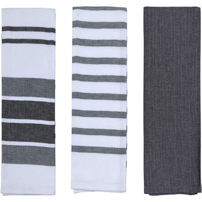 Cotton Stripe Kitchen Towel Linen Set