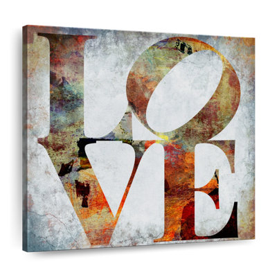 Love Typography I Canvas Print