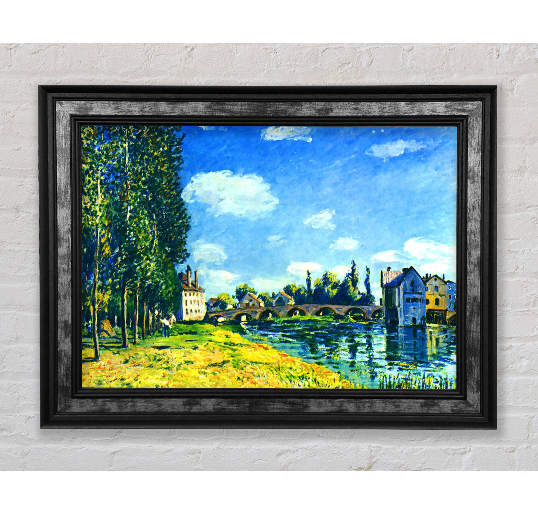 Sisley Bridge of Moret In Summer - Einzelner Bilderrahmen Kunstdrucke