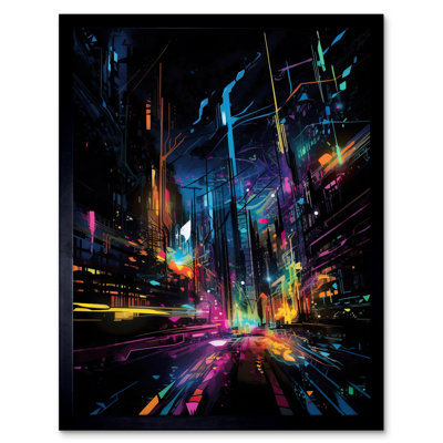 Liera New York City At Night - Single Picture Frame Print