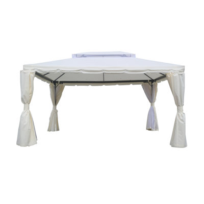 Lynell 3m x 4m Metal Patio Gazebo
