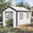 Outdoor Walk-In Greenhouse with Roll-Up Windows and Zippered Doors for Garden Patio Plant Growing-120642225