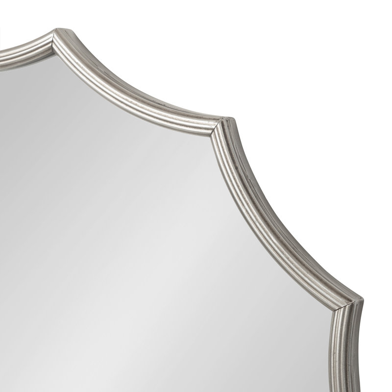 Miroir mural Jeronima, 32,75 po x 34 po, Argent