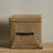 Seandra 8 Cube Storage Unit in Chalk White & 4 Jute Handled Box Drawers