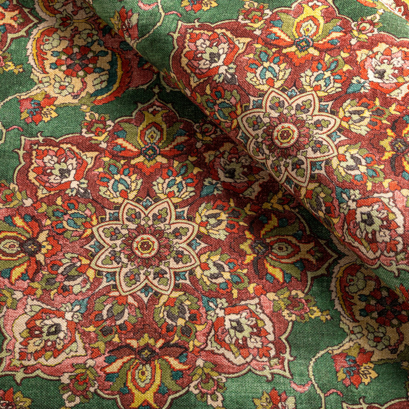Granada Print Fabric, Jewel