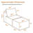 Armless Bean Bag Chair & Lounger Fireside Chair, Mid Century Foam Chair-24041542
