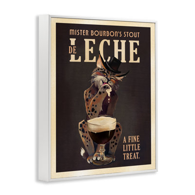 Bourbon De Leche Stout Framed Giclee Art by The Whiskey Ginger