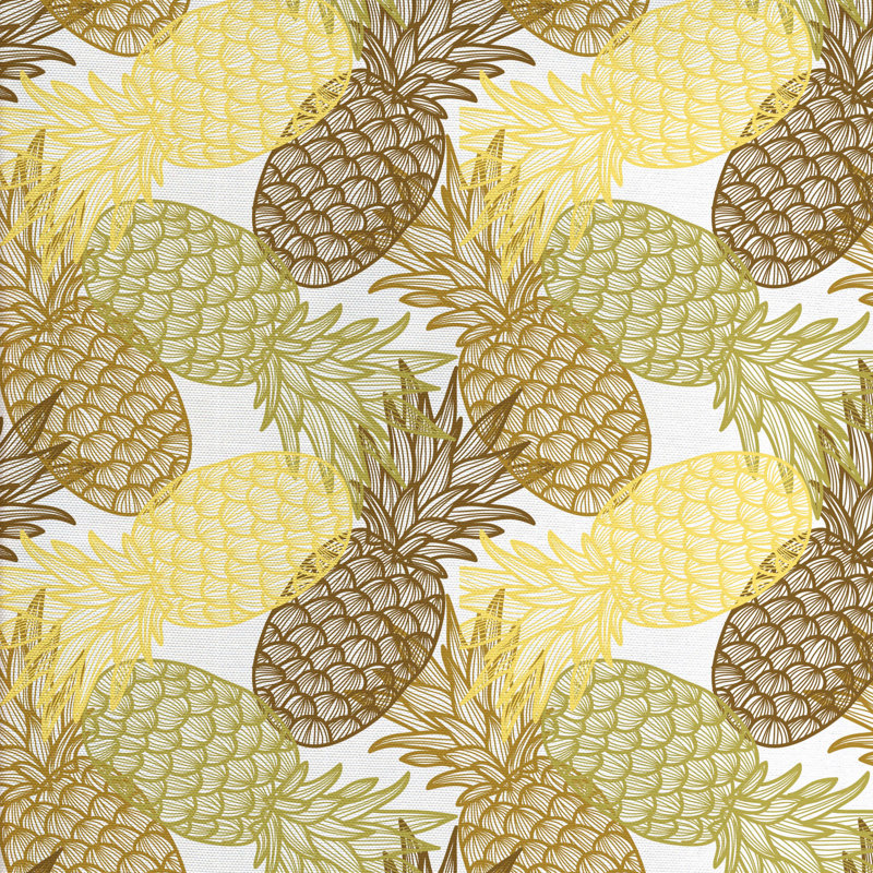 Tissu d’ananas, H 36 po x l 58 po x P 1 po