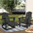 Plastic Folding and Rocking Adirondack Chair with Ottoman-502144083