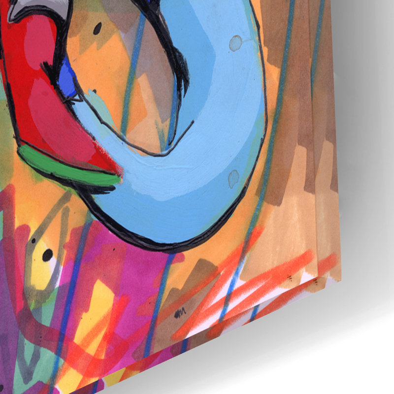 Art mural épique «Always On My Back» par Ric Stultz, verre acrylique, 16 po x 24 po, H 16 po x l 12 po x P 0,13 po