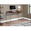 Bureau d'ordinateur contemporain en verre trempé avec tiroirs de rangement pour bureau personnel et ordinateur portable