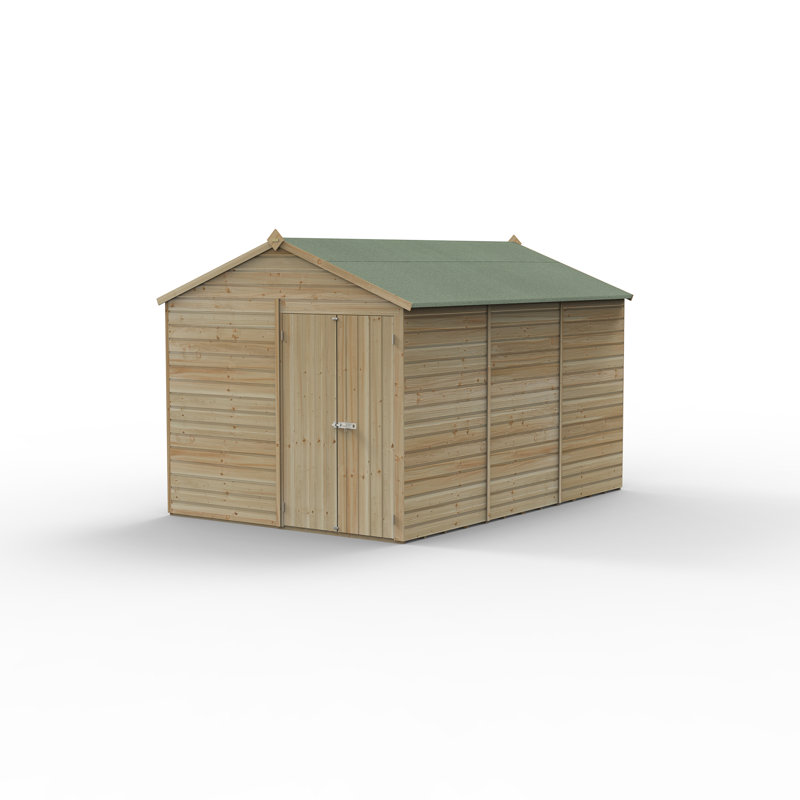 Beckwood 8x12 Pressure Treated Shiplap Wooden Apex Garden Shed