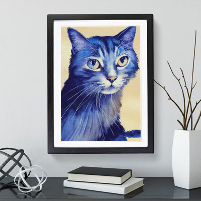 Cat Watercolour No.3 - Single Picture Frame Painting