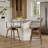 Mid-Century Modern Swivel Counter Stool With Solid Wood Frame-1294302799